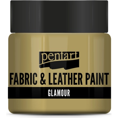 Pentart glamour farba na textil a kožu 50 ml šampanské