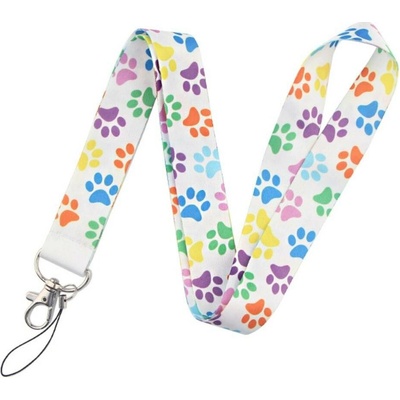 Šňůrka na krk Paws vzorovaná k pouzdru vzor A