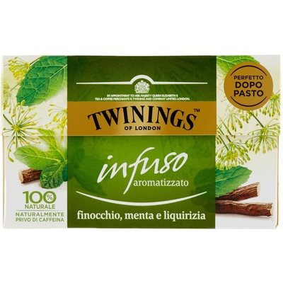 Twinings čaj z feniklu mäty a sladkého drievka 20 ks