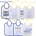 Baby Care ЛИГАВНИК 7 БР ДВОЕН С ВЪРЗАЛКИ uni (10260210001)