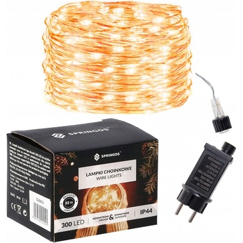 Springos Vianočné osvetlenie na stromček vonkajšie 33 m 201 300 svetiel