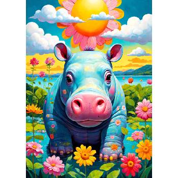 Image 1 of Enjoy - Puzzle Sunny Hippo - 1 000 piese