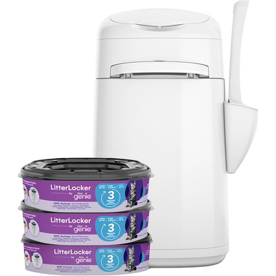 LitterLocker® by Litter Genie odpadkový kôš na podstielku + 3 náhradné kazety