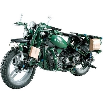 CADA vojenský motocykl 1:8 s elektrickým pohonem, 550 ks