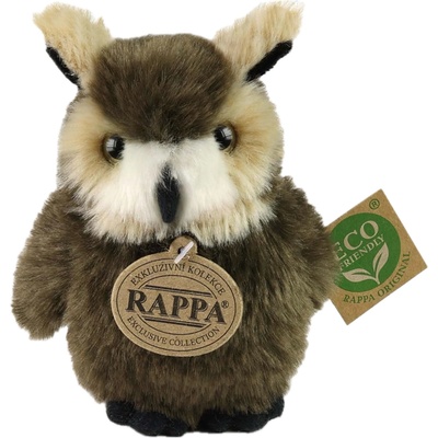 Rappa Плюшена играчка Rappa Еко приятели - Кафява сова, 13 cm (250550)