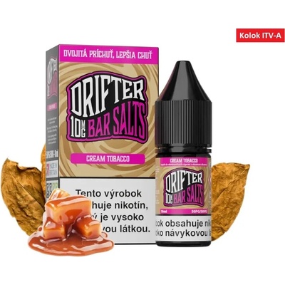 Juice Sauz Drifter Bar Salts Cream Tobacco 10 ml 10 mg