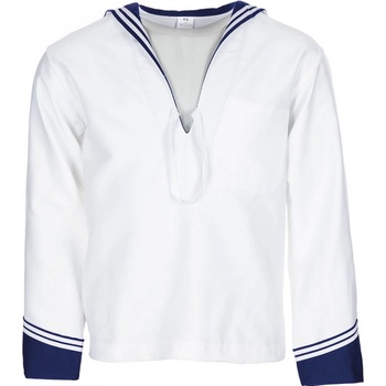 Košile Armáda Italská námořnická bílá s modrým límcem