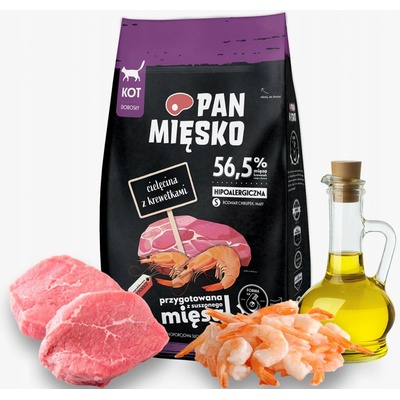PAN MIĘSKO Teľacie mäso s krevetami 5 kg