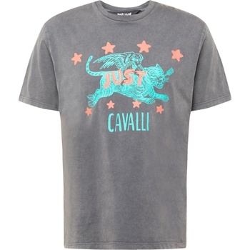 Just Cavalli Тениска сиво, размер XL