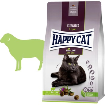 Happy Cat Sterilised Weide-Lamm / Ягне 4 кг