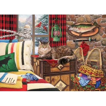 Cobble Hill - Puzzle Lodge Cat - 1 000 piese