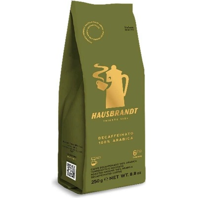 Hausbrandt Decaffeinato bezkofeinová mletá káva 250 g