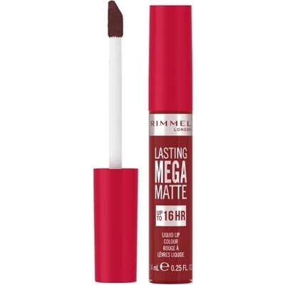 Rimmel Lasting Mega Matte ľahký tekutý matný rúž 16h Fire Starter 7,4 ml