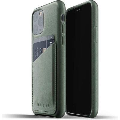 Mujjo Кожен калъф с джоб Mujjo за iPhone 11 Pro, зелен (MUJJO-CL-002-SG)