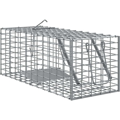 vidaXL Капан за животни Антрацит 31 x 13 x 12см Стомана (42017310)