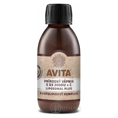 Avita Přírodní vápník s D3+C liposomal plus 200 ml