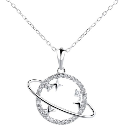 Silenti Jewelry Сребърно колие "Галактика