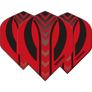 Winmau Пера Winmau Mega Standard Red & Black