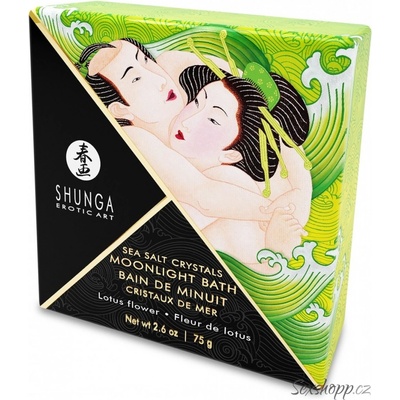Shunga Sea Salt Crystals Moonlight Bath Lotus Flower 75g