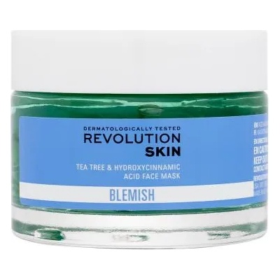 Revolution Skincare Blemish Tea Tree & Hydroxycinnamic Acid Face Mask маска за мазна и проблемна кожа 50 ml за жени