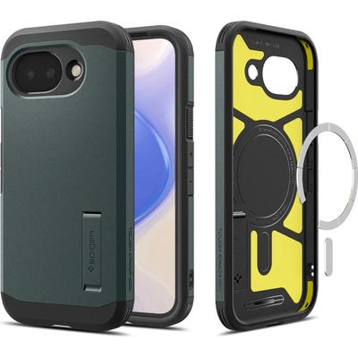 Spigen Tough Armor MagSafe Google Pixel 10a propustně zelený