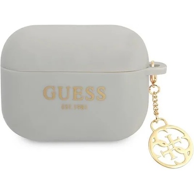 Guess Калъф Guess GUAPLSC4EG за AirPods Pro, сив, Silicone Charm 4G Collection (GUE001948-0)