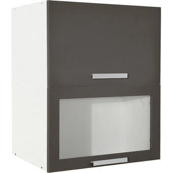 Matis Кухненски шкаф горен с две повдигащи врати in vh60 сив