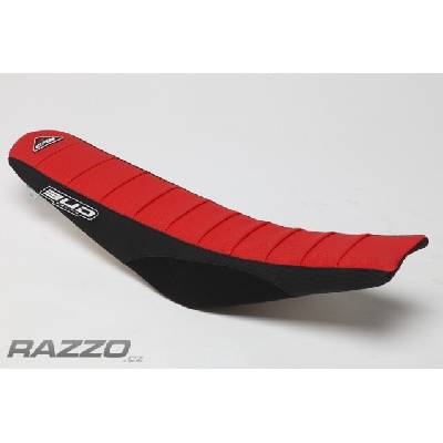 Potah sedla BudRacing Seat Cover FullTraction Yamaha YZ450F 10-13 RedBlack BUD logo