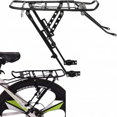 Zadný nosič na bicykel Fit4Med Hliníkový nosič na bicykel s odolným nastaviteľným rámom