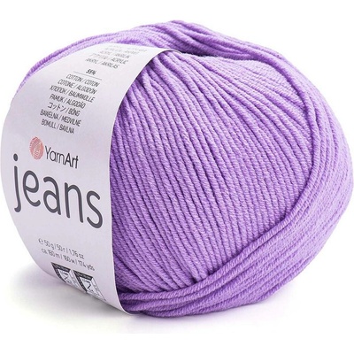 Pletací příze Gina / Jeans 50 g Varianta: 7 (72) fialová, Balení: 1 ks 43308/85098/198129