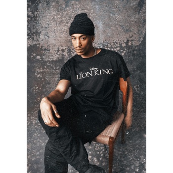 Image 1 of MERCHCODE Мъжка тениска MERCHCODE Lion King Logo в черен цвятUB-MC505-00007 - Черен, размер XS