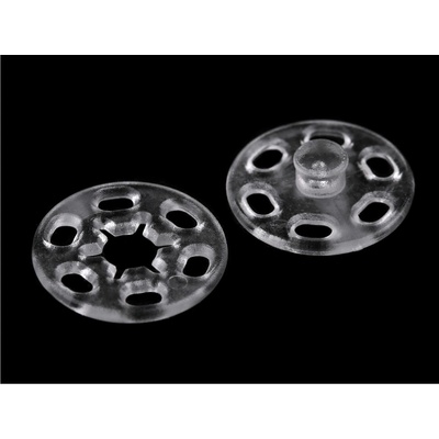 Prima-obchod Plastové patentky / stiskací knoflíky transparentní Ø13 mm, Ø15 mm, barva 1 15 mm transparent – Zboží Mobilmania