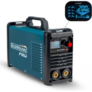 Bormann Електрически инверторен електрожен с аксесоари Bormann Pro BIW2220, MMA, IGBT, 230 V, 200 А (061977) (061977) Заваръчен апарат