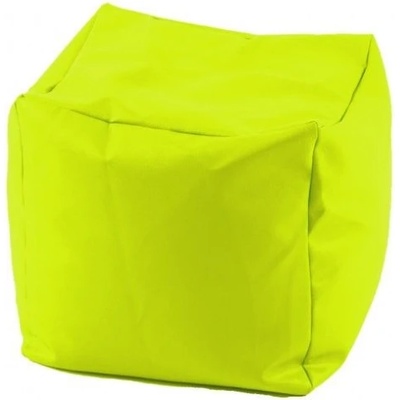 Pufrelax Пуф, 130л. , Табуретка Куб XL - Green neon, Перящ се калъф, Пълнеж от полистиролни перли (PUF-G-CXL-PEX-GRNE)