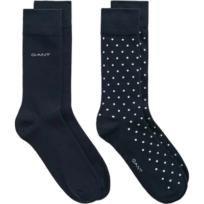 Чорапи Gant Dot And Solid socks 2 pairs - Blue (Marine)