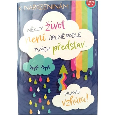 Albi Hrací přání do obálky K narozeninám Duhové s mraky Ben Cristovao - Sweet chilli 14,8 x 21 cm – Zbozi.Blesk.cz