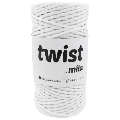 Šňůra TWIST MILA 3mm/100m - Bílá