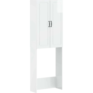 vidaXL Тоалетна Шкаф UTRECHT Бял гланц 66 x 25, 5 x 190 см (897799)