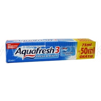 Aquafresh 3 Fresh & Minty zubná pasta 75 ml