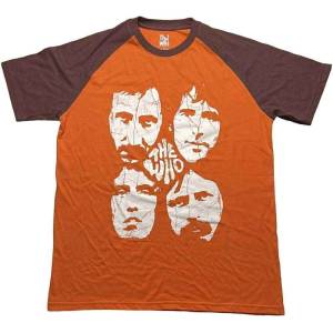 The Who Faces Raglan Brown & Orange XL Риза (WHORL50MOBR04)