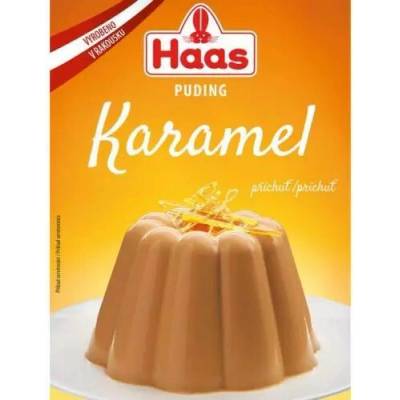 HAAS puding karamelová příchuť 37g