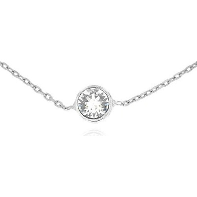 Zlatnictví U Kostela Stříbrný náramek na nohu bílý kámen N 984127505 – Zbozi.Blesk.cz