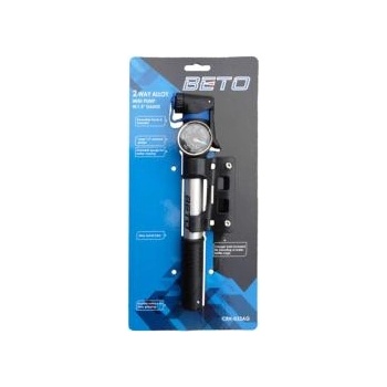 BETO Мини помпа Beto CRH-033AG 2-Way алуминиева с манометър 100 PSI