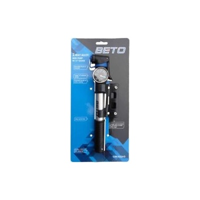 BETO Мини помпа Beto CRH-033AG 2-Way алуминиева с манометър 100 PSI