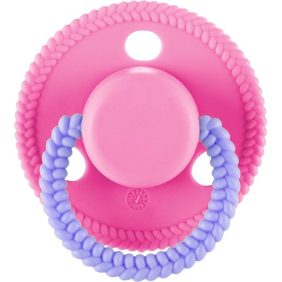 Lorelli Силиконова залъгалка с капаче Lorelli - Circle, 0 м+, Pink (10220750002)