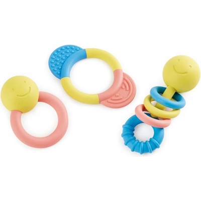 Hape set ryžové hrkálky a hryzadlá