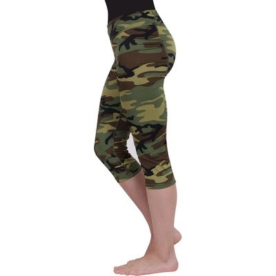 Legíny dámské WORKOUT 3/4 s kapsami WOODLAND