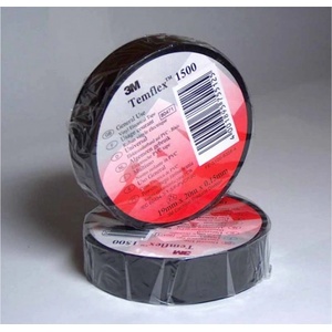 3M 1500 3M Temflex Изолирбанд 20м/19мм ЧЕРЕН (740202001 - 74213)