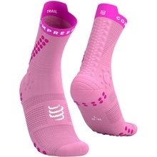 Compressport PRO RACING SOCKS v4.0 TRAIL Ružová T1