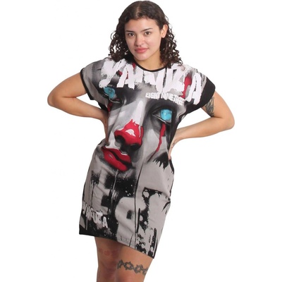 Yakuza Red Nose Urban Dámské Šaty Černé GKB25128BLK